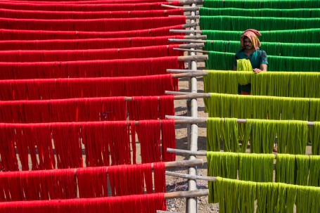 Cloths Drying Of Jute Fiber