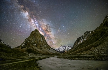 Milky Way over Gonbo Rongjon